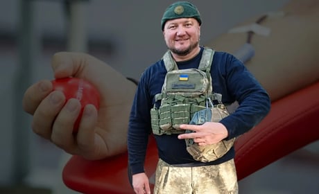 «Кров — це ресурс, який рятує життя»: військовослужбовець із Сарн закликає долучатися до донорства