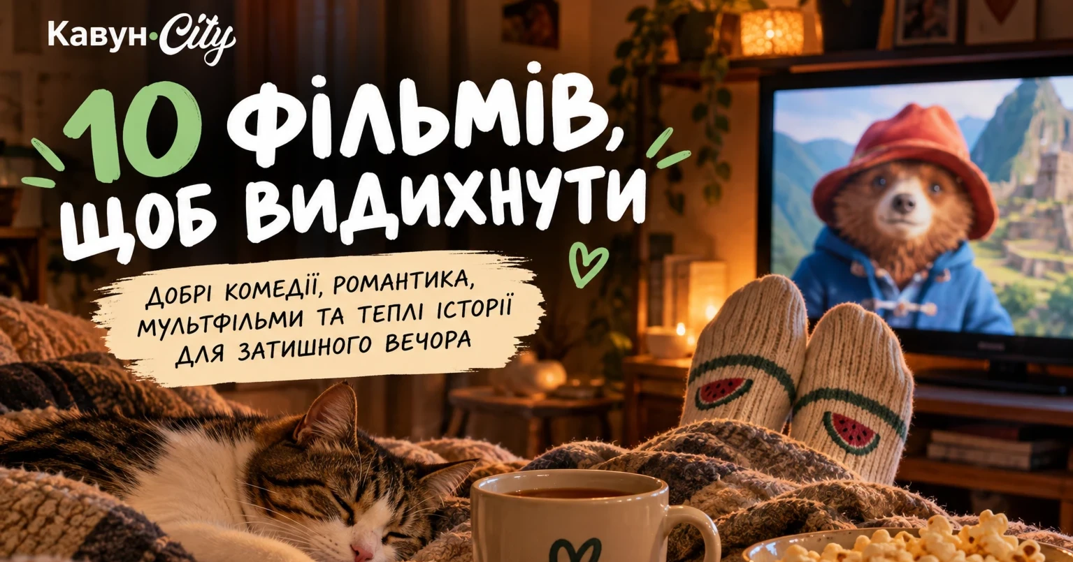 10 добрих фільмів для вечора: що подивитися для відпочинку та гарного настрою