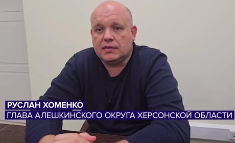 Окупаційний очільник Олешок Хоменко заявив про еакуацію жителів окупованого міста