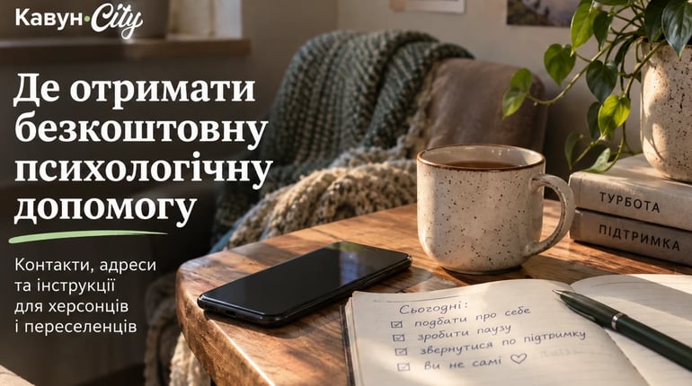 Безкоштовна психологічна допомога для херсонців і переселенців: куди звертатися