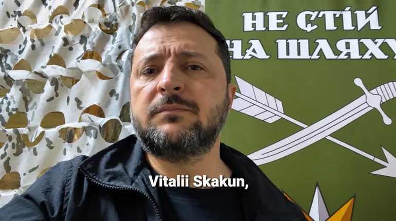 Волоидмир Зеленський згадав Віталія Скакуна, який загинув, підриваючи міст у Генічеську