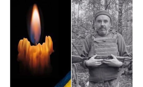 Фастівська громада провела в останню путь Захисника Олександра Сакало