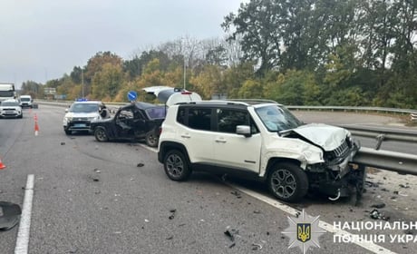 На Фастівщині внаслідок зіткнення двох автомобілів загинув водій