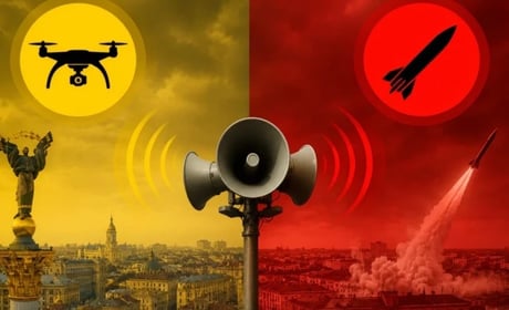 Що означають "жовтий" і "червоний" рівні повітряної загрози
