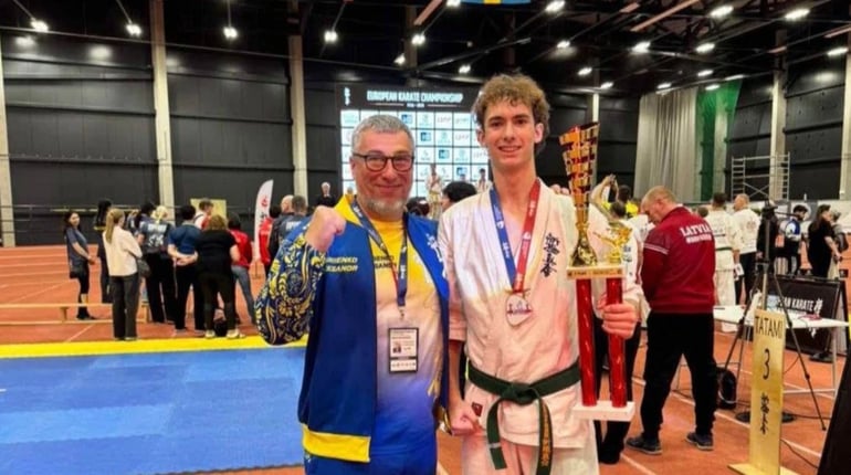 Фастівчанин Лев Камінний став чемпіоном Європи з карате кіокушинкай