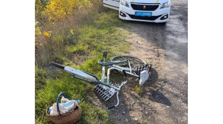 На Фастівщині 76-річний велосипедист потрапив у ДТП