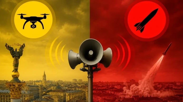Що означають "жовтий" і "червоний" рівні повітряної загрози