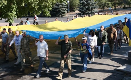 «Україна понад усе»: у Південноукраїнську відзначили 35-ту річницю Незалежності