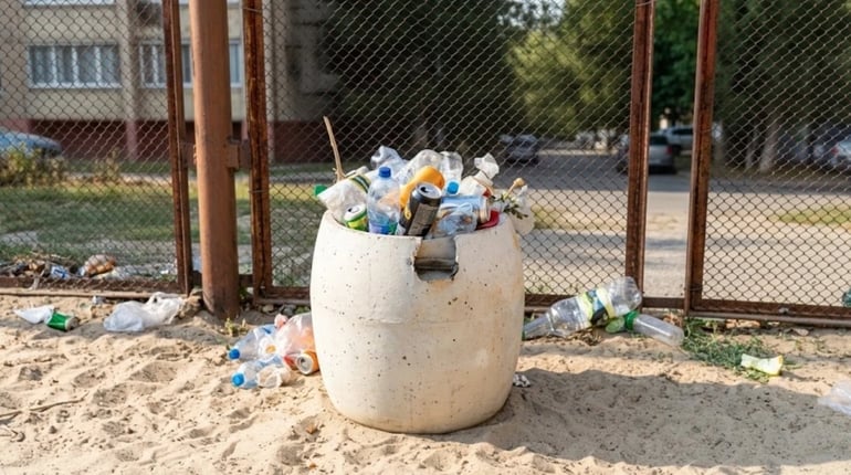 У Південноукраїнську волейбольний майданчик все частіше обирають для посиденьок