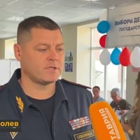 Відомий зрадник з Нової Каховки проголосував на виборах до Держдуми РФ (відео)