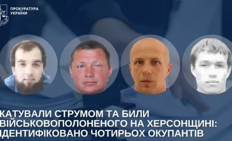 Катували струмом і били військовополоненого: ідентифіковано чотирьох окупантів на Херсонщині
