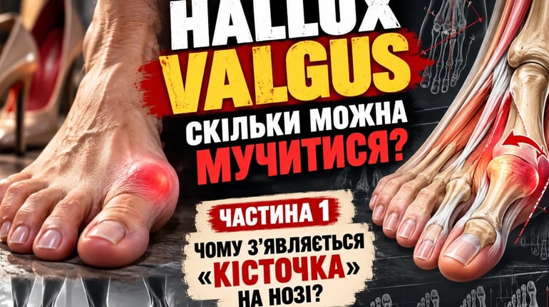 HALLUX VALGUS — Скільки можна мучитися? Чому з'являється «кісточка» на нозі?