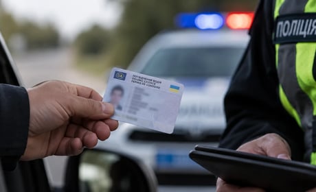 У Городку чоловіка оштрафували за підроблене посвідчення водія
