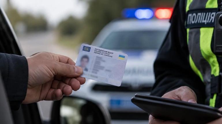 У Городку чоловіка оштрафували за підроблене посвідчення водія