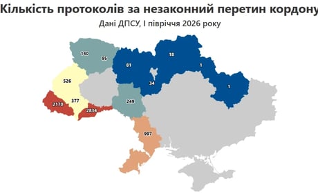 Одещина увійшла до топ-3 областей за кількістю протоколів про незаконний перетин кордону