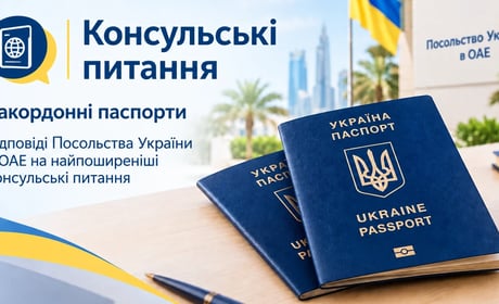 Консульські питання: закордонні паспорти та запис на прийом в ОАЕ