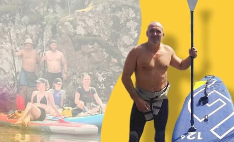 «Не бізнес, а простір для душі»: Василь Матеренко з Енергодара заснував SUP-прокат у Жовтих Водах