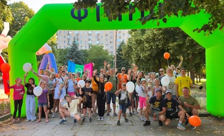 «Рух — профілактика хвороб серця»: як у Жовтих Водах популяризували активний спосіб життя