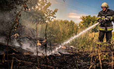 На Кременеччині за добу зафіксували чотири пожежі