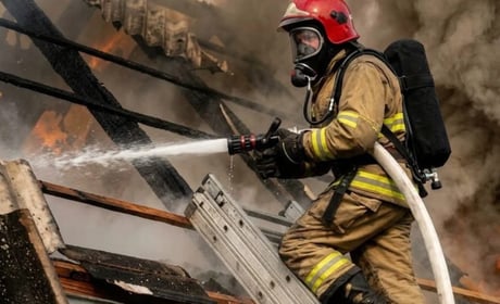 На Кременеччині у пожежі згоріла тонна соломи