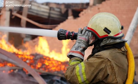 Повітряна атака на Житомирщину 11 вересня: рятувальники показали наслідки обстрілу