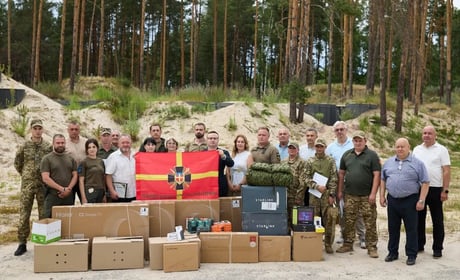 Допомога для бійців тероборони Звягельського району: передали обладнання на 300 тисяч гривень