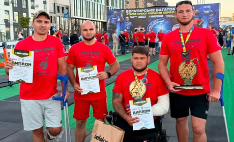 Троє ветеранів зі Знам’янки стали призерами Кубка України з богатирського багатоборства