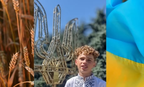 Діти Великобурлуцької громади вітають Україну з Днем Незалежності