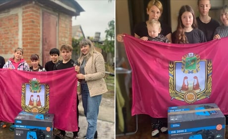 Дві багатодітні родини Великобурлуцької громади отримали генератори