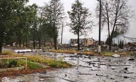 Російські «Шахеди» зруйнували пункт базування екстреної медичної допомоги у Великому Бурлуці