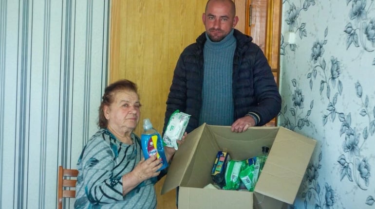 Благодійники привезли допомогу для маломобільних мешканців Куп’янської громади