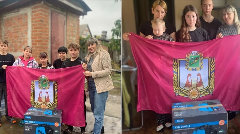 Дві багатодітні родини Великобурлуцької громади отримали генератори