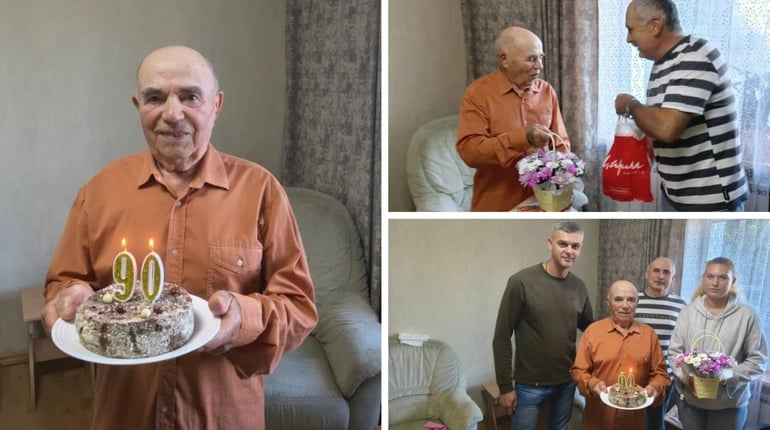 Житель Вільхуватської громади Іван Шабанов відзначив 90-річний ювілей
