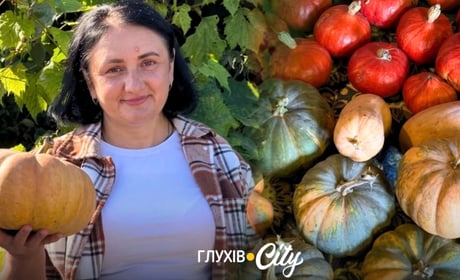 Від Хоккайдо до мускатного Провансу: на дачі глухівчанки Оксани Свистунової цьогоріч вродили гарбузи