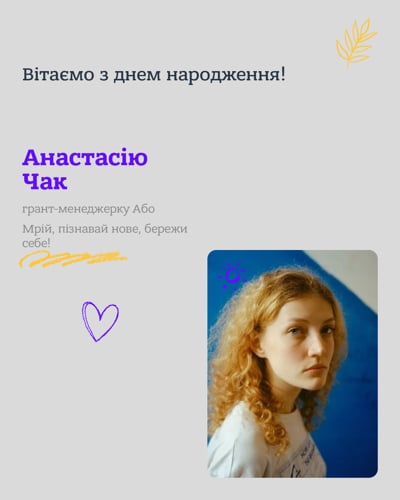 Вітаємо з днем народження!