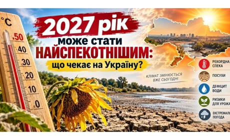 Спека, посухи та дефіцит води: яким може бути 2027 рік для України