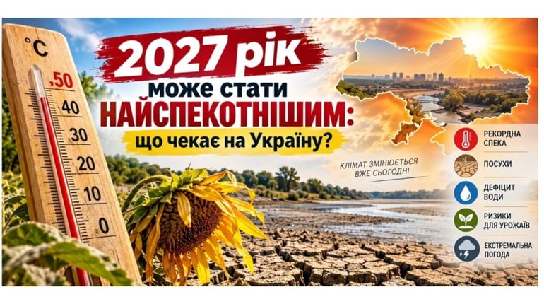 Спека, посухи та дефіцит води: яким може бути 2027 рік для України