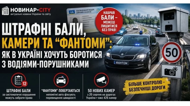 Набрав штрафні бали – залишився без прав: які зміни готують для водіїв-порушників в Україні