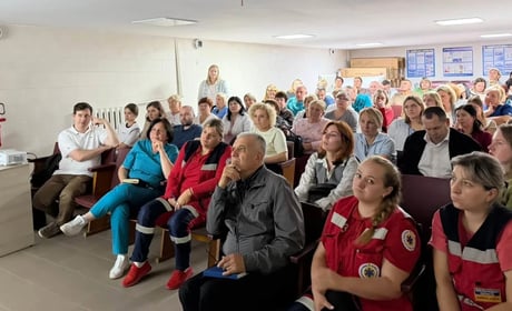У Старокостянтинівській та Красилівській громадах узгодили спільний маршрут пацієнта з інсультом