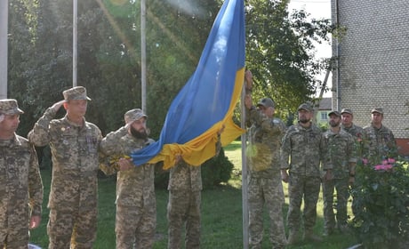 У Старокостянтинові відзначили День синьо-жовтого стяга
