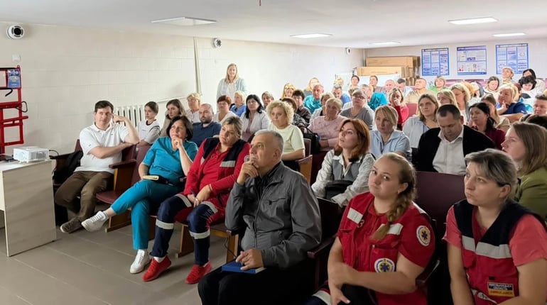 У Старокостянтинівській та Красилівській громадах узгодили спільний маршрут пацієнта з інсультом