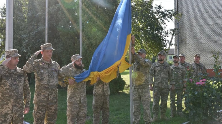 У Старокостянтинові відзначили День синьо-жовтого стяга