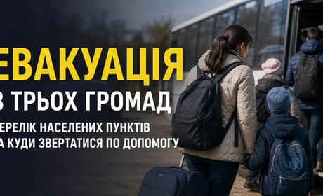 Петропавлівська, Миколаївська та Українська громади: оголошена примусова евакуація дітей