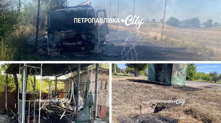 Під ударами російських БпЛА — Петропавлівська та Миколаївська громади, автодорога до Олександрополя