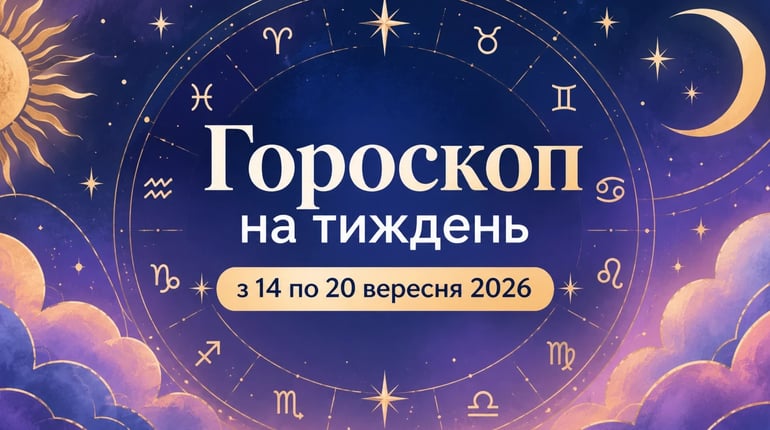 Гороскоп на тиждень з 14 по 20 вересня 2026 року для всіх знаків зодіаку