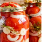 Помідори з цибулею та часником
