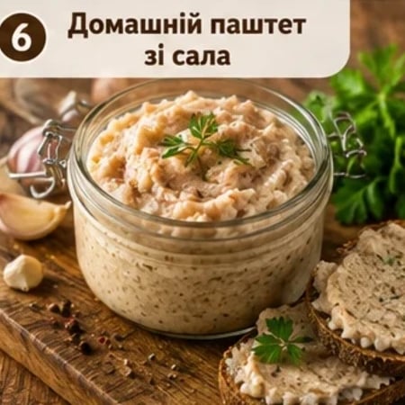 Домашній паштет зі сала