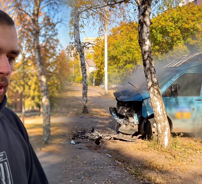 У Краматорську російський дрон знищив евакуаційне авто волонтерів. Ним за тиждень вивезли 100 людей