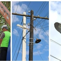 У Жмеринці на «Петрівці» замінюють опори та встановлюють нові LED-ліхтарі