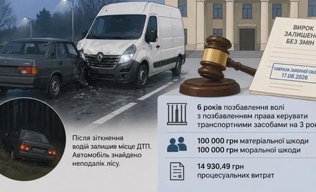 У Барі водієві залишили без змін вирок за ДТП з жертвою